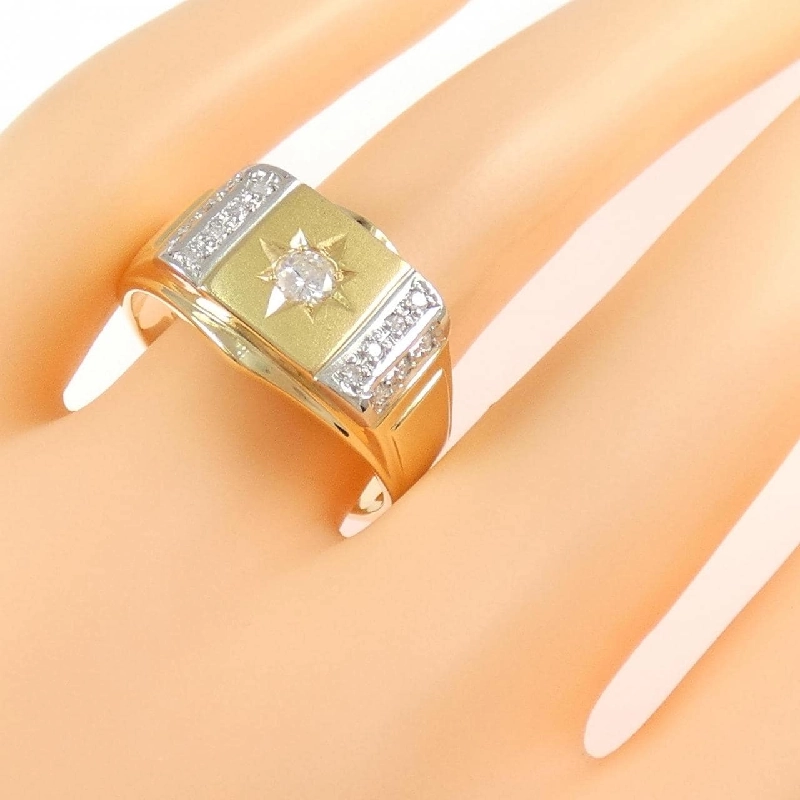 Nhẫn kim cương K18YG/PT900 0.15CT - Hàng hiệu Authentic 845582