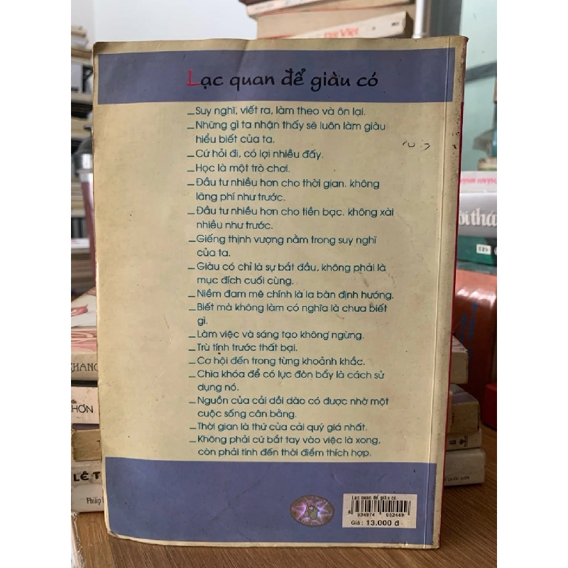 Lạc quan để giàu có -NXB Trẻ 750694