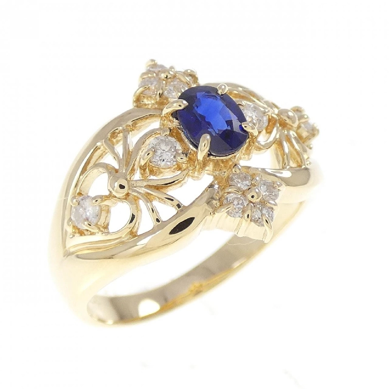 Nhẫn Sapphire K18YG 0.41CT - Hàng hiệu Chính hãng 855477