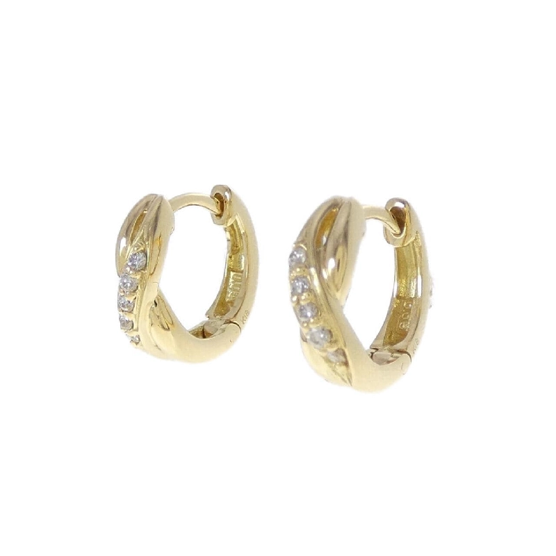 K18YG Bông tai kim cương 0.10CT - Hàng hiệu Chính hãng 865958