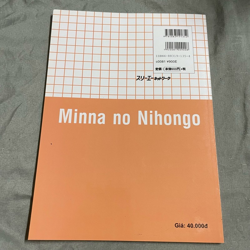 Minna no nihongo sách bài tập tiếng Nhật sơ cấp tập 1 82810