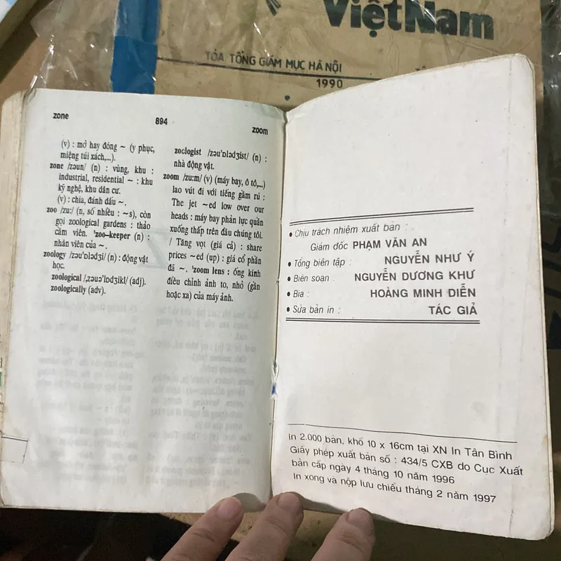 Từ điển Anh Việt 1997 574148