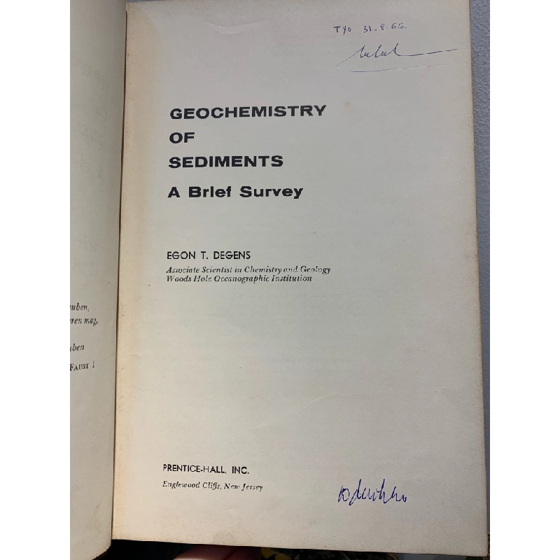 Geochemistry of Sediments: A Brief Survey - Egon T. Degens 283997