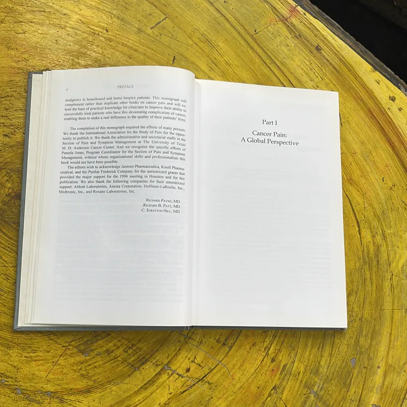 ASSESSMENT AND TREATMENT OF CANCER PAIN 604721