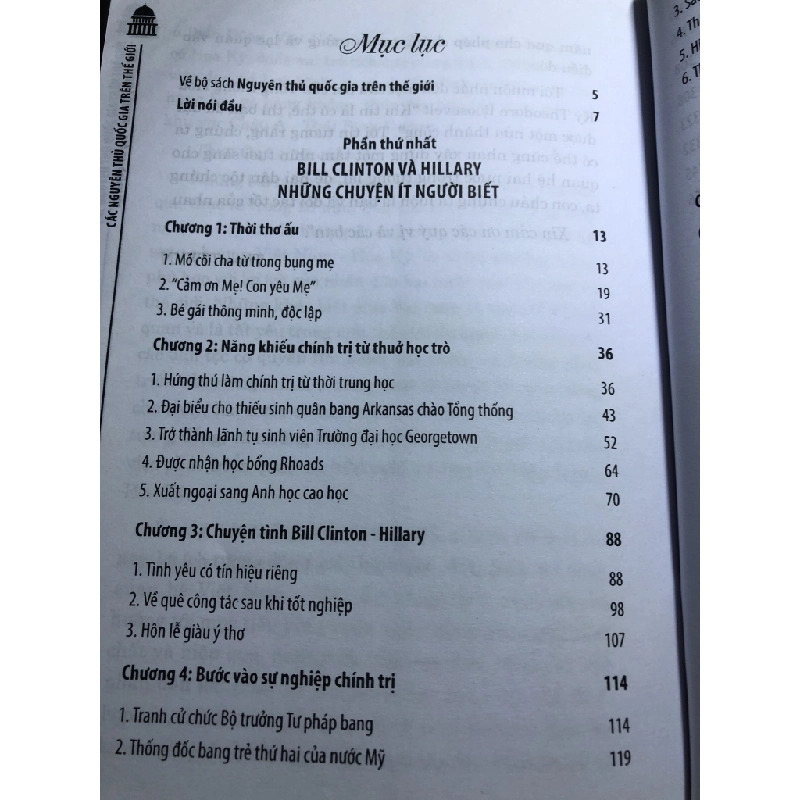 Các nguyên thủ quốc gia trên thế giới Bill-Hillary Clinton cặp đôi quyền lực 2015 mới 70% ố bẩn Dương Minh Hào HPB2206 SÁCH LỊCH SỬ - CHÍNH TRỊ - TRIẾT HỌC 168546