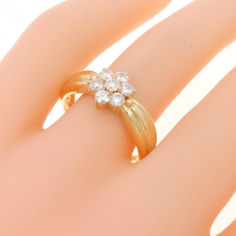 Nhẫn kim cương K18YG hoa 0.50CT 667085