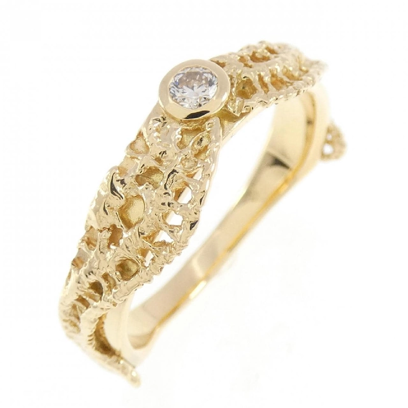 Nhẫn kim cương K18YG 0.08CT 673480