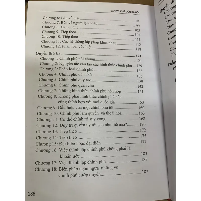 Bàn về khế ước xã hội - jean jacques rousseau.  1008983
