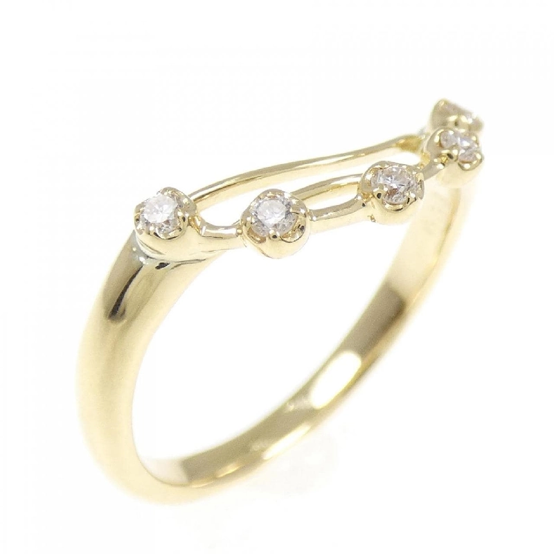 Nhẫn kim cương K18YG 0.08CT 672832