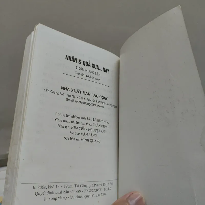 Nhân Quả Xưa ... Nay - Trần Ngọc Lân 562218