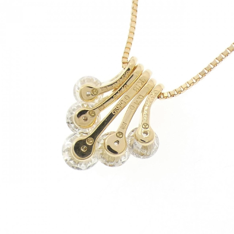 K18YG 2WAY Dây chuyền kim cương 2.00CT - Hàng hiệu Chính hãng 858735