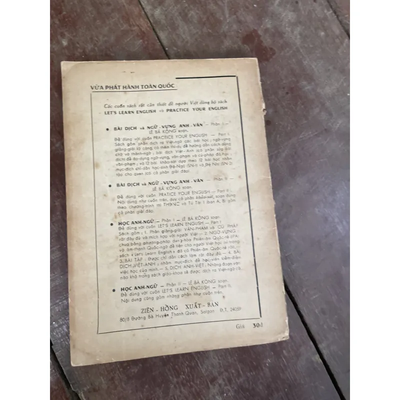 Học Anh ngữ 2 - LÊ BÁ Kông- sách học tiếng Anh  1008292