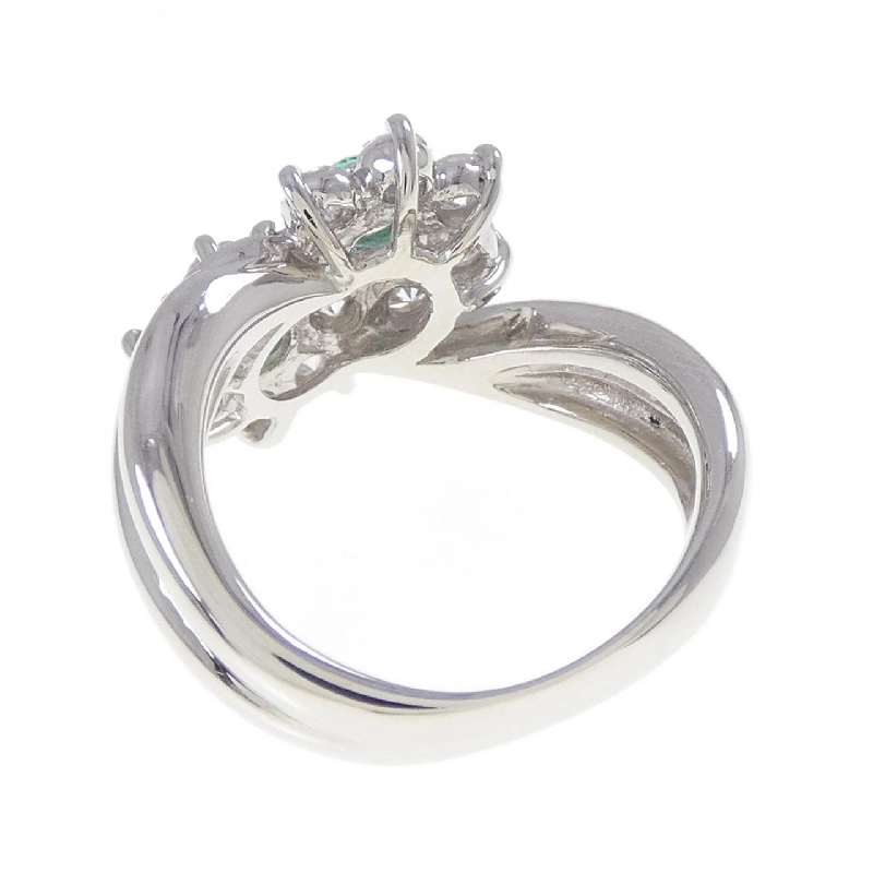 Nhẫn Emerald PT900 Hoa 0.28CT - Hàng hiệu Chính hãng 852322