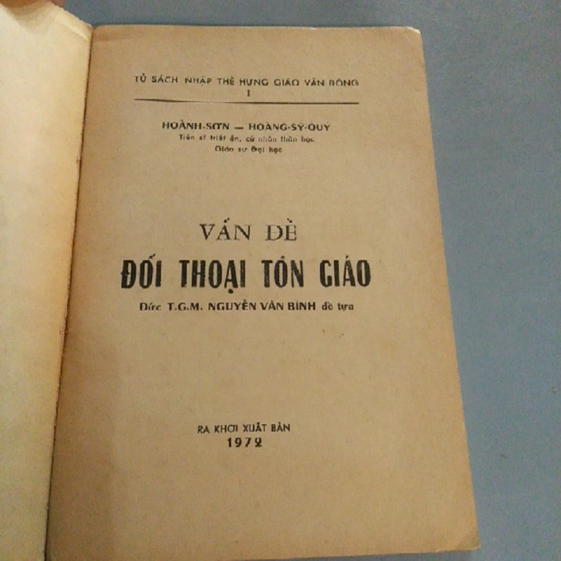 VẤN ĐỀ ĐỐI THOẠI TÔN GIÁO 223807