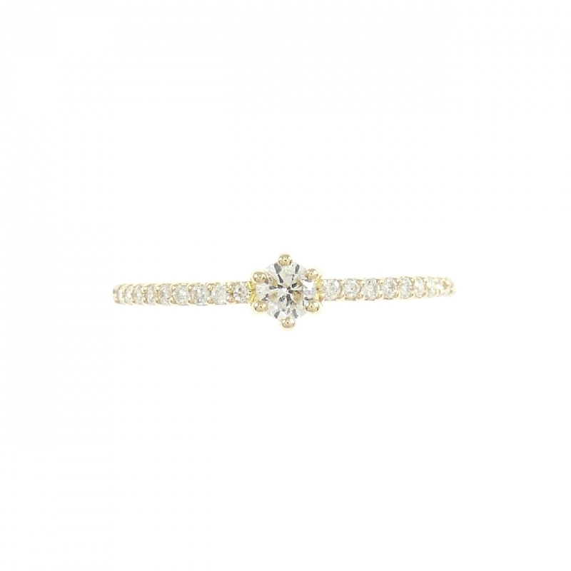 Nhẫn kim cương K18YG 671317