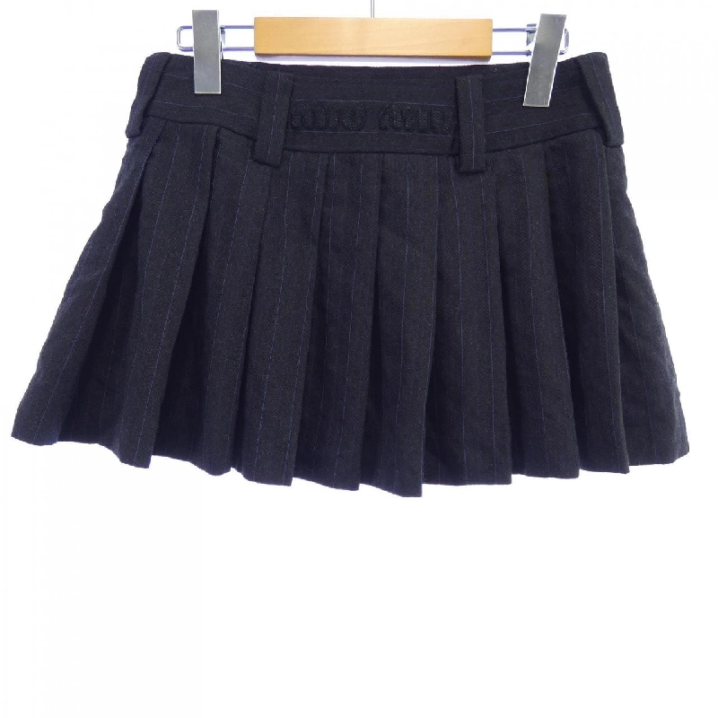 ミュウミュウ MIU MIU MIU MIU Logo MG1875 13SH Skirt 647741