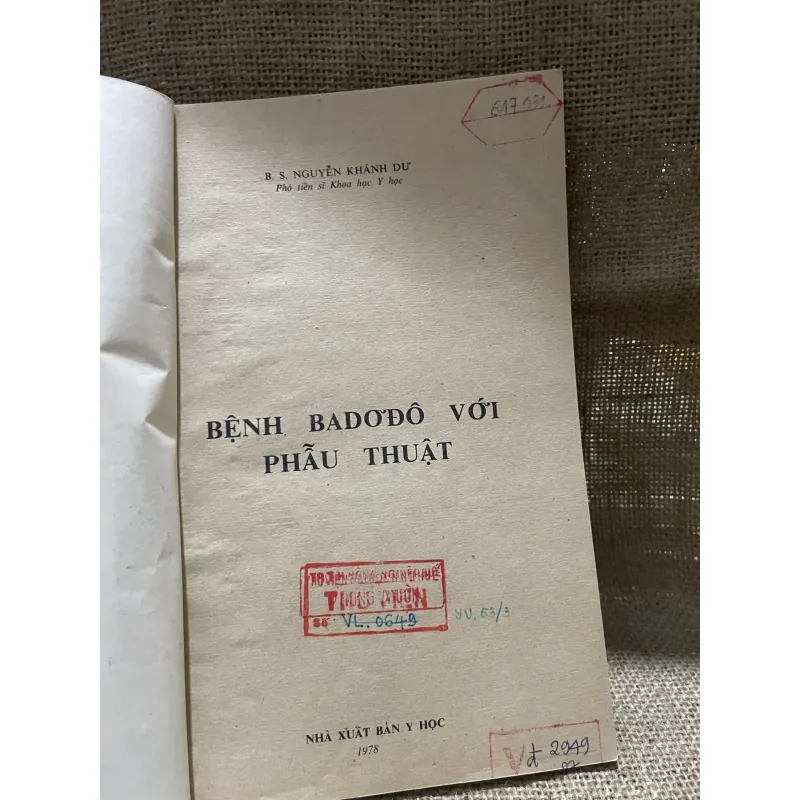 NGUYỄN KHÁNH DƯ BỆNH BADƠĐÔ VỚI PHẨU THUẤT 926131