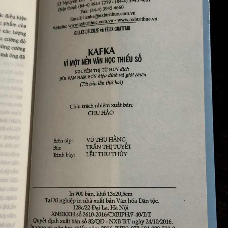 Kafka vì một nền dân tộc thiểu số 702969