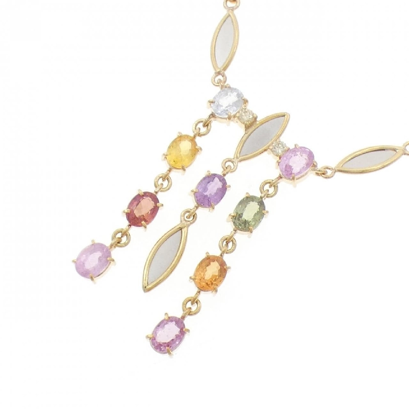 K18YG/PT850 Dây chuyền Sapphire - Hàng hiệu Chính hãng 857677