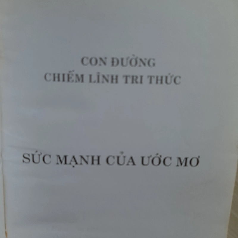 SỨC MẠNH CỦA ƯỚC MƠ  323740