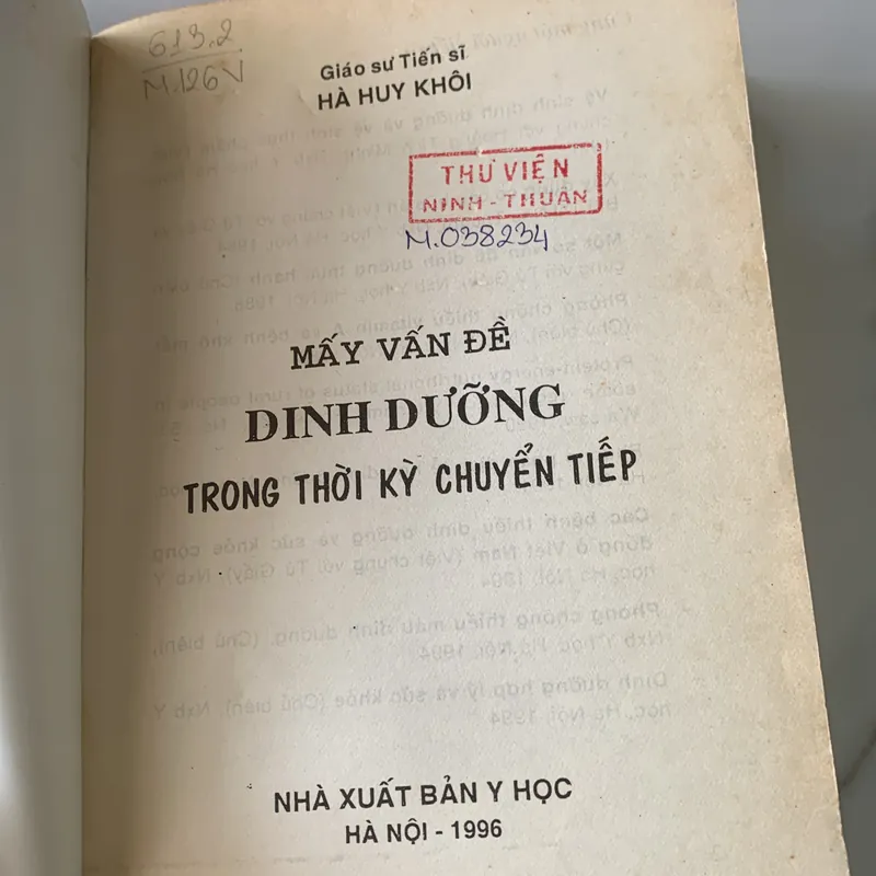 Mấy vấn đề dinh dưỡng trong thời kỳ chuyển tiếp, Hà Huy Khôi 709589