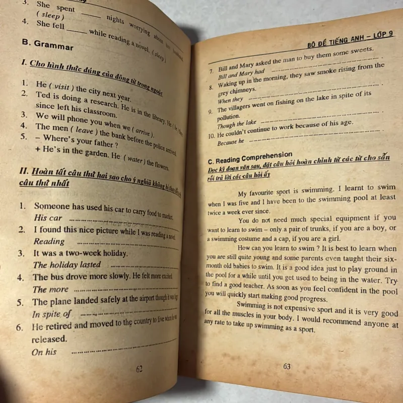 Bộ đề Tiếng Anh luyện thi THCS 995746