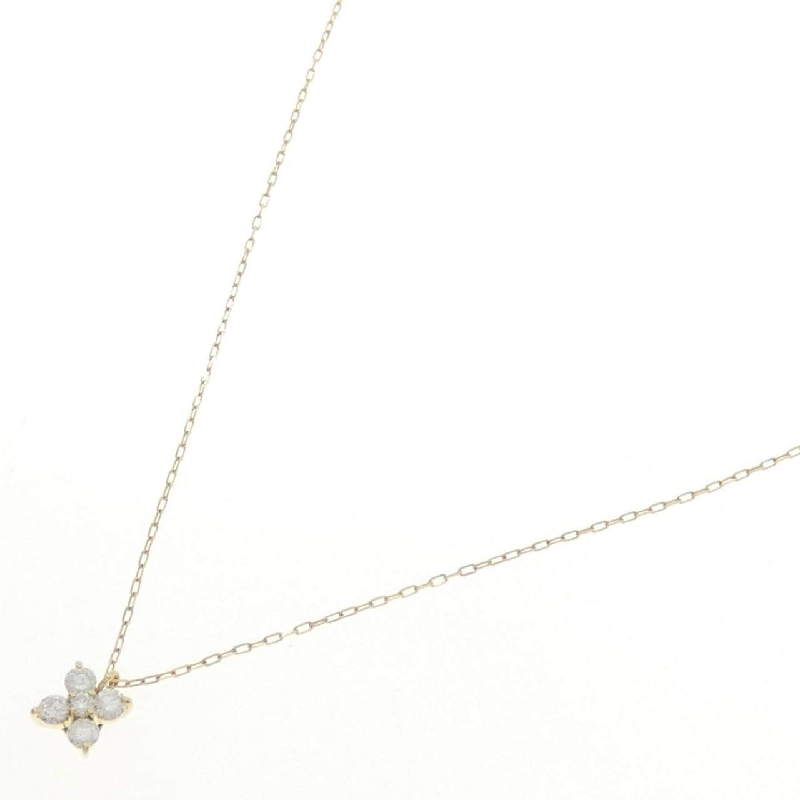 K18YG Hoa Kim Cương Dây Chuyền 0.20CT - Hàng hiệu Chính hãng 860713