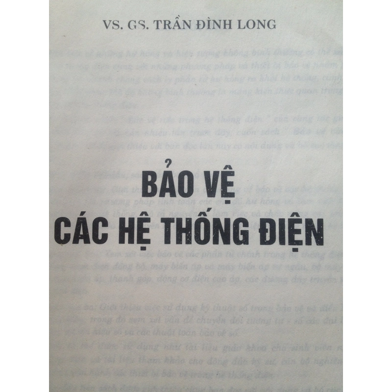 BẢO VỆ CÁC HỆ THỐNG ĐIỆN 460112