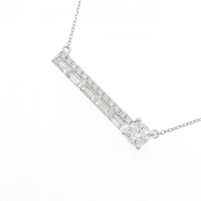 K18WG Dây chuyền kim cương 0.326CT D IF 3EXT - Hàng hiệu Chính hãng 872716