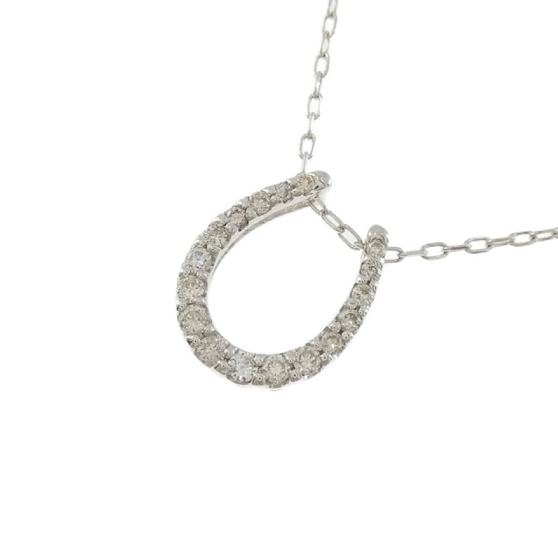 K18WG Mặt dây chuyền hình móng ngựa kim cương 0.20CT - Hàng hiệu Chính hãng 859127