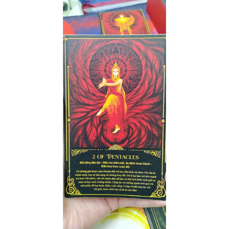Bộ bài Tarot Ý Chí (kèm túi đựng+khăn trải Tham Thấu Thiên Cơ) 58314