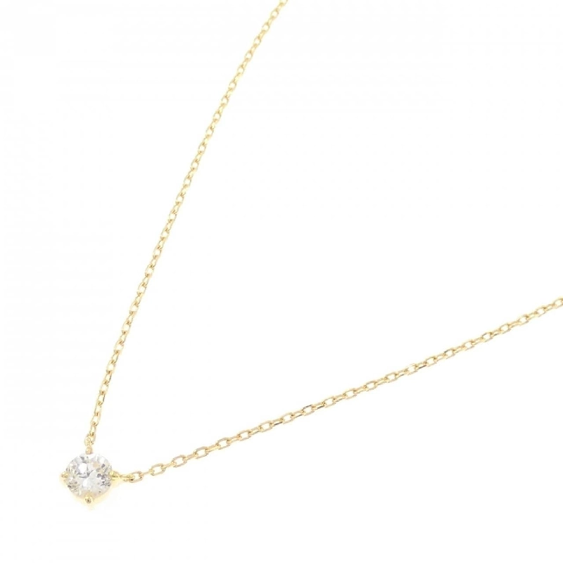 K18YG Solitaire Dây chuyền kim cương 0.43CT - Hàng hiệu Chính hãng 864469