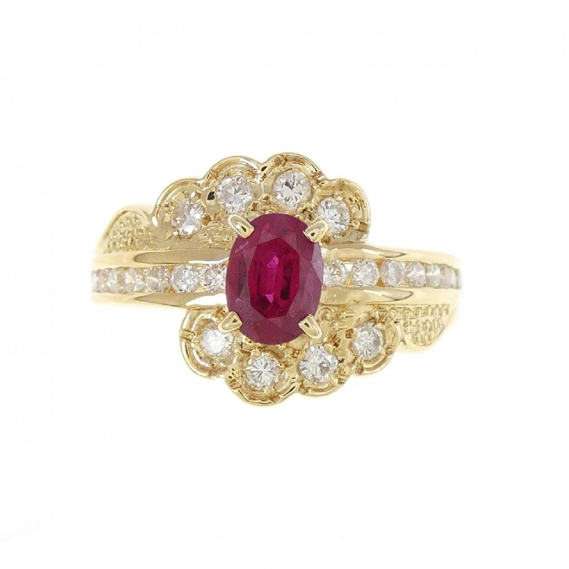 Nhẫn ruby K18YG 0.68CT 673311