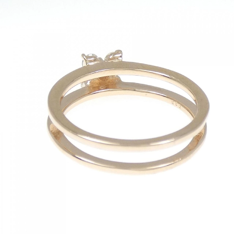 Nhẫn kim cương K18PG hoa 0.33CT 671420