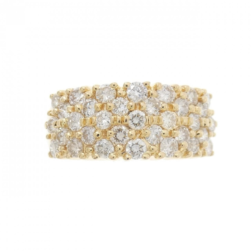 Nhẫn kim cương Pavé K18YG 1.30CT - Hàng hiệu Chính hãng 848008