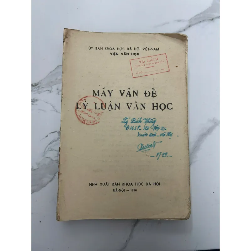 Mấy vấn đề lý luận văn học – Viện Văn học (1970) 718273