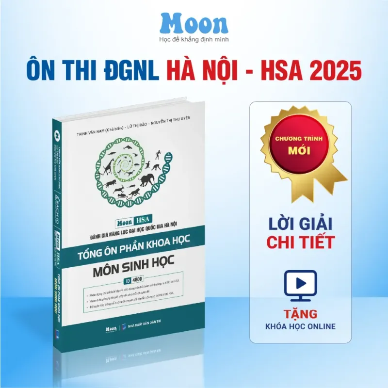 Sách 2026 - ĐGNL ĐHQG Hà Nội - Tổng ôn Phần Khoa học - Môn Sinh học 824162