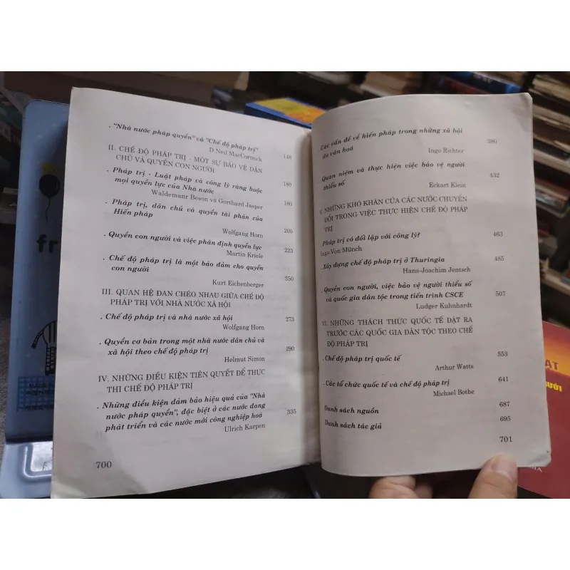 Sách: Nhà nước Pháp Quyền - Tác giả: Josef Thesing (A3) 601379