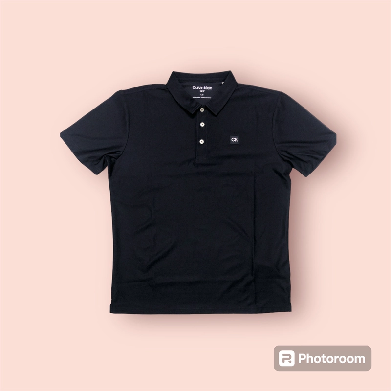Áo thun polo nam hiệu CK, màu xanh navy, size L còn mới 201857