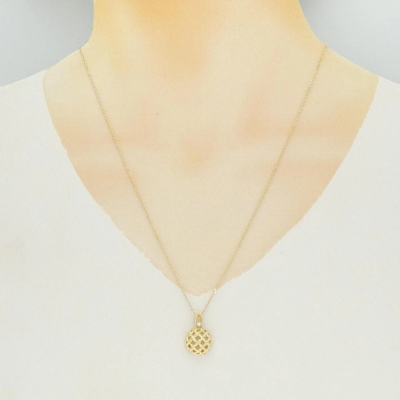 K18YG Dây chuyền kim cương - Hàng hiệu Authentic 847384