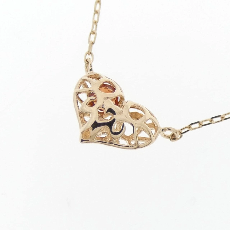 K10YG Mặt Dây Chuyền Hình Trái Tim Đá Garnet - Hàng hiệu Chính Hãng 858606