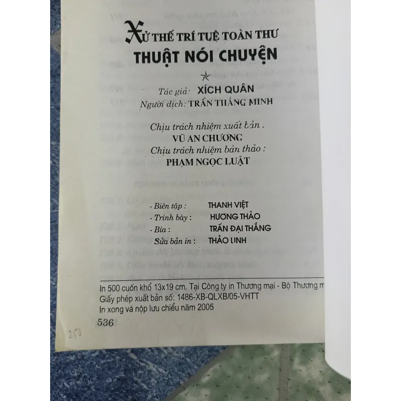 Xử thế trí tuệ toàn thư - Thuật nói chuyện - Xích Quân 696882