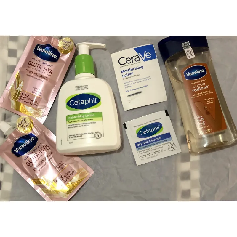 Combo lotion dưỡng Cetaphil và body oil Vaseline 1020193