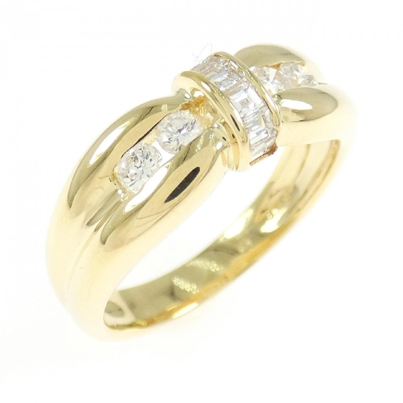 Nhẫn kim cương K18YG 0.43CT 670918