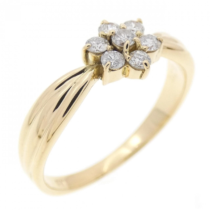 Nhẫn kim cương K18YG hoa 0.20CT 669779