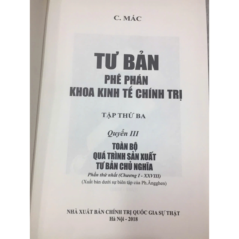 TƯ BẢN PHÊ PHÁN KHOA KINH TẾ CHÍNH TRỊ ( 4 QUYỂN) 522127