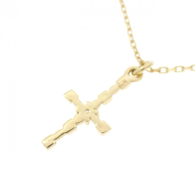 K18YG Dây chuyền kim cương hình chữ thập - Hàng hiệu Authentic 857894