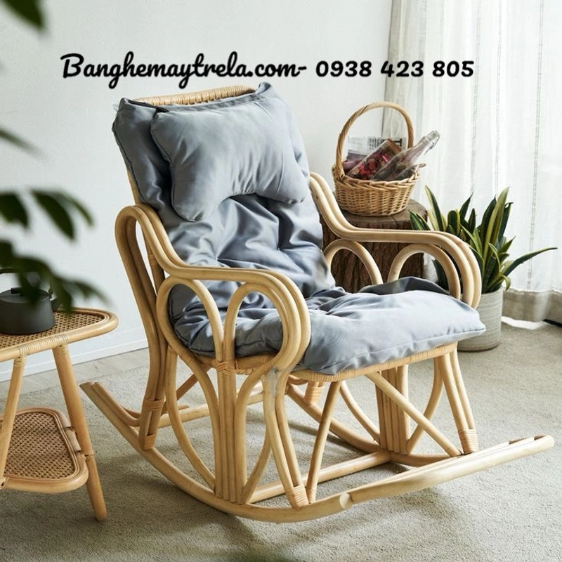 Ghế bập bênh mây 499612