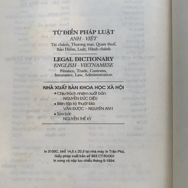TỪ ĐIỂN PHÁP LUẬT ANH - VIỆT LEGAL DICTIONARY ENGLISH - VIETNAMESE 545911