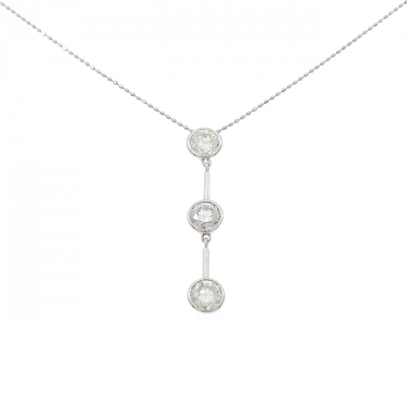 Dây chuyền kim cương ba viên PT900/PT850 1.82CT - Hàng hiệu Chính hãng 856029